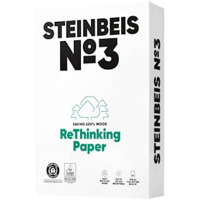 Kopierpapier Steinbeis No. 3 - Pure White Rec. 80 g A4 500 Bl.