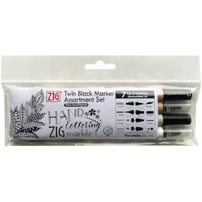 ZIG Twin tip svart 4-set