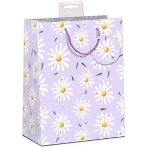 Geschenktragetasche SKORPION Blümchen, flieder