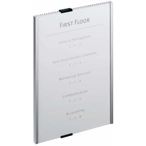 Vægskilt Durable INFO SIGN A5 aluminium/grå, 5 stk