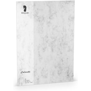 Briefbogen Coloretti, A4, 80 g/m², 10 St., grau marmoriert