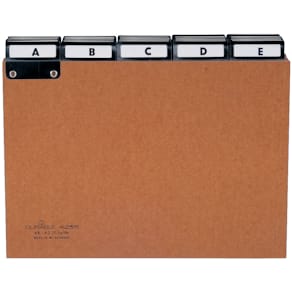 Leitregister Durable A5, 25-teilig, braun