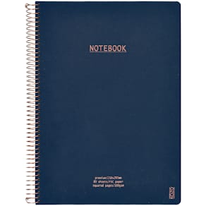 KOZO Anteckningsbok A4 Premium Navy Rutad
