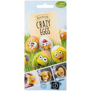 Eierbanderolen Heitmann Eierfarben Crazy Eggs, sort.