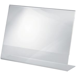 Tischaufsteller Sigel, A4 quer, glasklar, Acryl