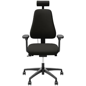 Kontorsstol LANAB LD 6340 Multisynkron, svankstöd, svart textil