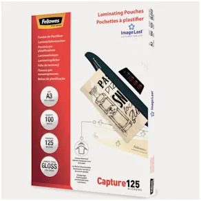 Laminat FELLOWES A3 125mic klar 100/fp