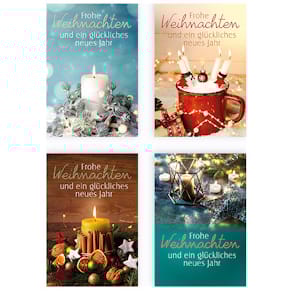 Weihnachtsanhänger, 5 Stück, sortiert