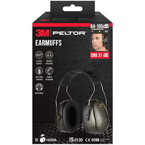 Kapselgehörschutz 3M PELTOR Optime II H520A, grün