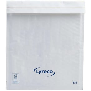 Bubbelpåse LYRECO 220x260mm vit 100/fp