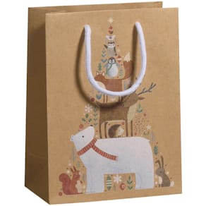 Geschenktragetasche ZÖWIE Animal Tree, Weihnachten, Kind, natur