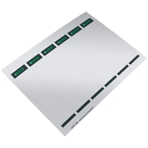 Rückenschild Leitz, kurz, schmal, grau