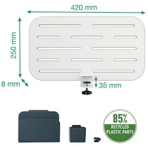 Pegboard LEITZ skrivbord underk. 42x25cm