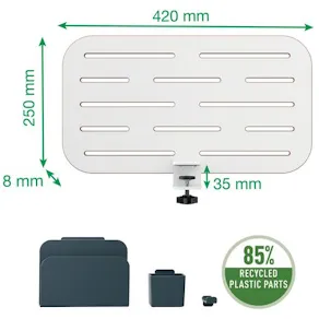 Pegboard LEITZ skrivbord underk. 42x25cm