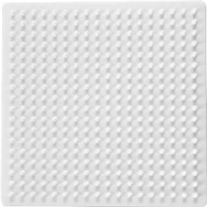 Pärlplatta 9x9cm vit