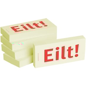 Haftnotiz BIZSTIX Business 1301010102, gelb, 75x35mm, 5x100 Blatt