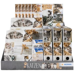 Warenpaket HERMA Motivserie Katzen, sortiert