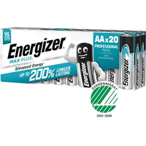 Batteri ENERGIZER Max Plus AA 20/fp