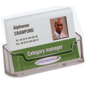 Visittkortholder DEFLECTO 1 rom A8
