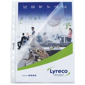 Plastficka LYRECO A4 0,08 präg 25/fp