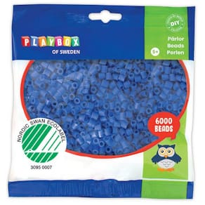 Rörpärlor Blå 6000st/fp