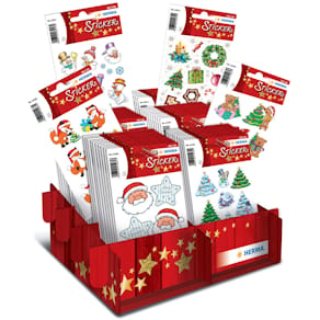 Etiketten HERMA Klassiker Weihnachten sortiert, 60 Stück, Display