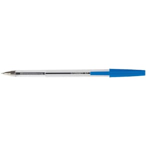 Balpen Q-CONNECT, met dop, 0,7 mm, medium punt, blauw