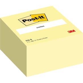 Post-It Kub Gul, 76x76mm, 450 blad