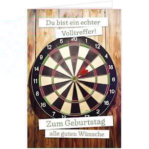 Geburtstagskarte HANRA Dart