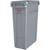 Afvalcontainer Rubbermaid Slim Jim, 87 liter, grijs
