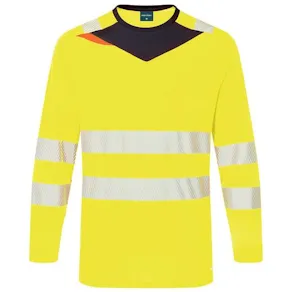 T-shirt varsel LÄ PW DX416 kl2 gul 6XL