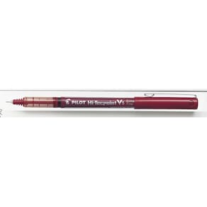 Rollerpen Pilot Hi-Tecpoint V5 nålspids 0,5 mm rød, 12 stk