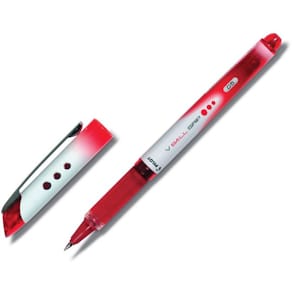 Rollerballpenna PILOT V-Ball Grip Fine Röd, 0.5mm