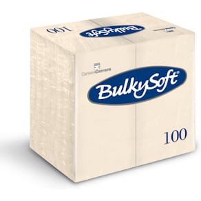 Middagsservietter BulkySoft 2-lags creme 40x40cm 1/8-fold 100 stk