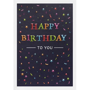 Geburtstagskarte PERLEBERG Prisma, englisch