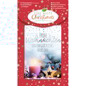 Grußkarte Noname Weihnachten, 10 Stück, sortiert