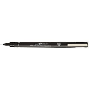 Fineliner Uni-ball Pin, ronde punt, 0,1 mm, zwart