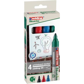 Whiteboardmarker edding EcoLine, 4er-Set, sortiert