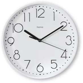 Väggur HAMA Salina 22cm vit
