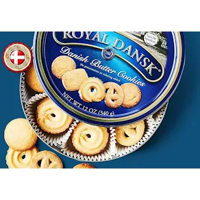 Danish Butter Cookies ROYAL DANSK, plåtburk, 908g