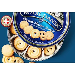 Danish Butter Cookies ROYAL DANSK, plåtburk, 908g