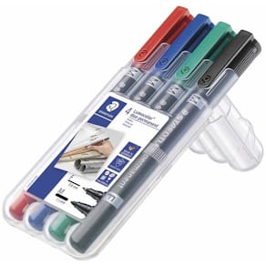 Whiteboardmarker STAEDTLER Lumocolor 0,6–1,5 mm, ass., 4 stk