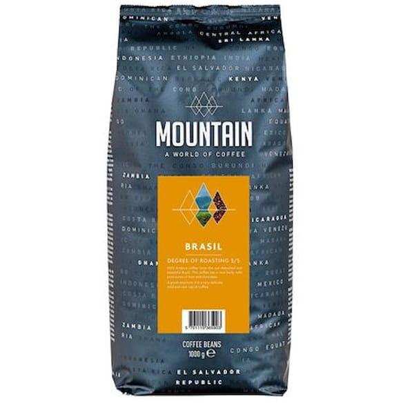 Kaffebönor BKI Mountain Brasil, mellanrost, 1000g