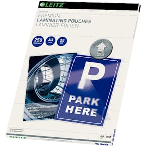 Lamineerhoes Leitz UDT, A3, 500 micron (2 x 250 micron), pak (25 