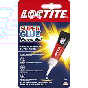 Superlim Loctite 3 g, klar og hurtighærdende, pk. 12