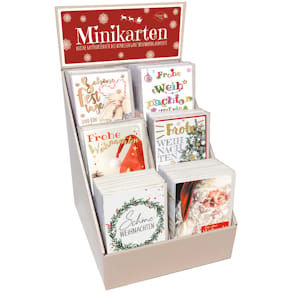 Weihnachtskarten Paper Style Mini, sortiert