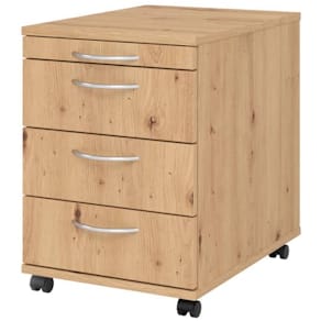 Rollcontainer HAMMERBACHER AC30 BM, Asteiche, 42,8x58x59 cm
