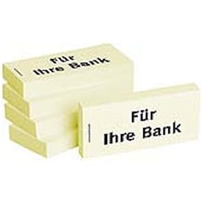 Haftnotiz BIZSTIX Business 1301010106, Für Ihre Bank, gelb, 75x35