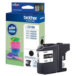 Bläckpatron BROTHER LC221BK svart