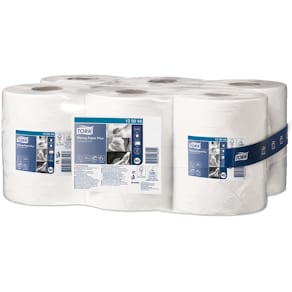 Wischtuch Tork M2, 6 Rollen, 2-lagig, weiß